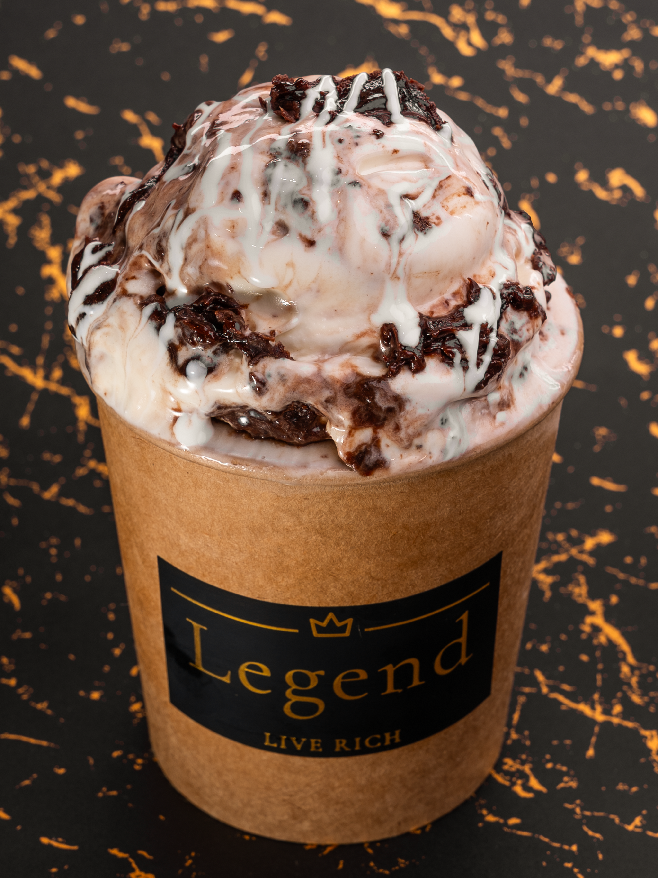 Fresh Baked Brownie with Marshmallow Swirl